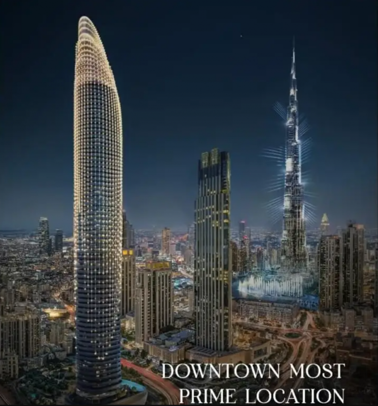 Moderne skyline met iconische torens